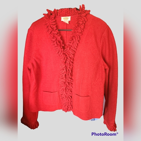 Wool snap up jacket Talbots med. - Picture 1 of 6